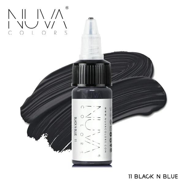 Nuva Colors Eyeliner Pigments 11 BLACK N BLUE 15ml - BVShop