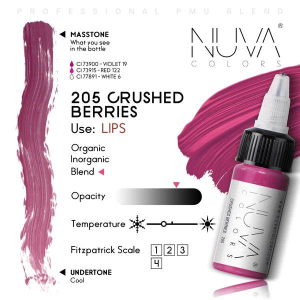 Nuva Colors Lip Pigments 205 CRUSHED BERRIES 15ml - BVShop