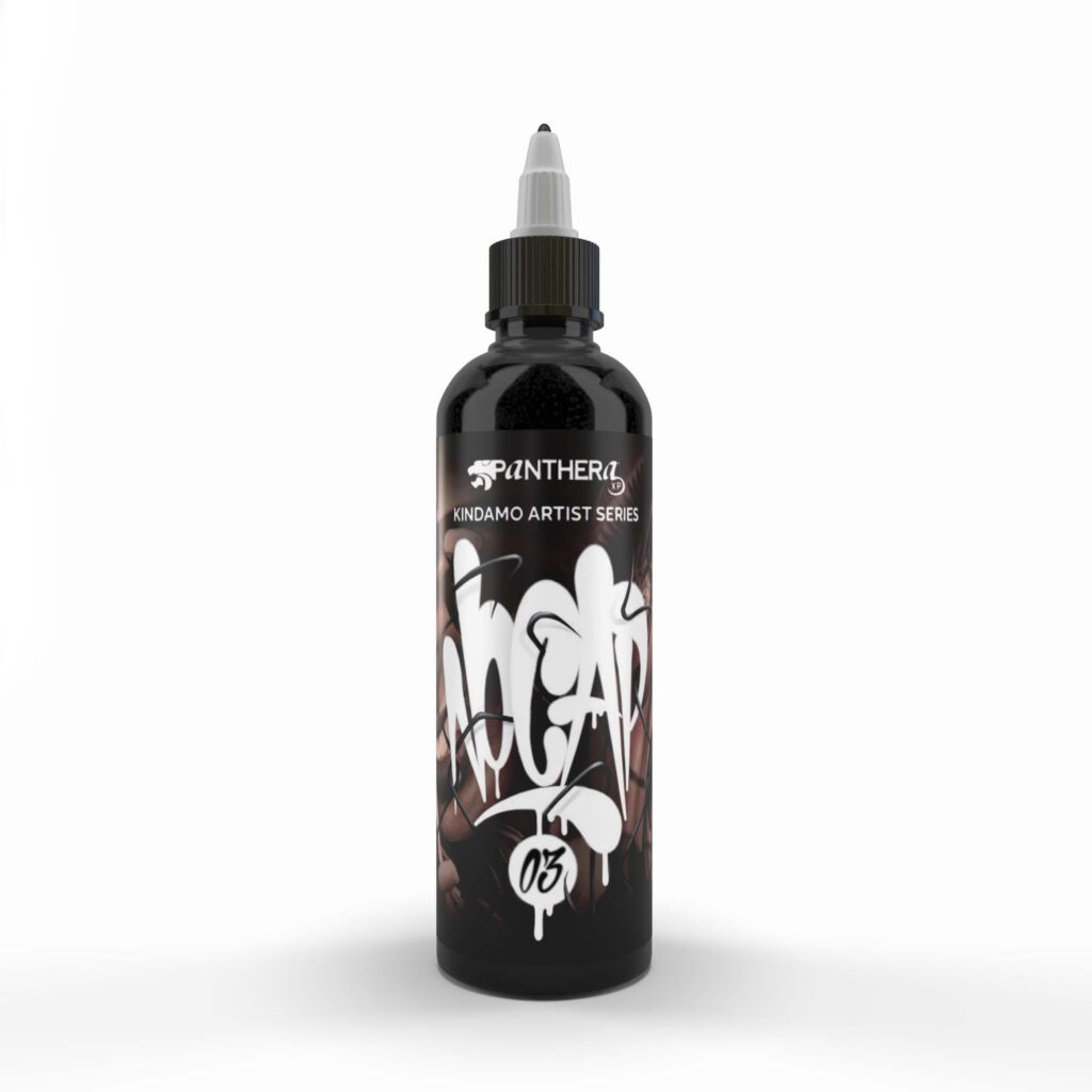 Panthera X Kindamo No Cap 03 Tattoo Pigment 150ml bottle on white background