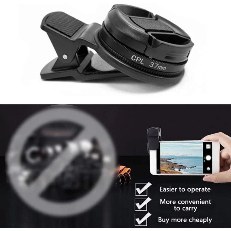 Smartphone Tattoo Camera Lens 37mm CPL