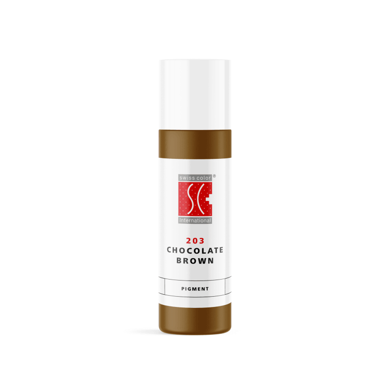 Swiss Color 203 Chocolate Brown Eyebrow Pigment - BVShop