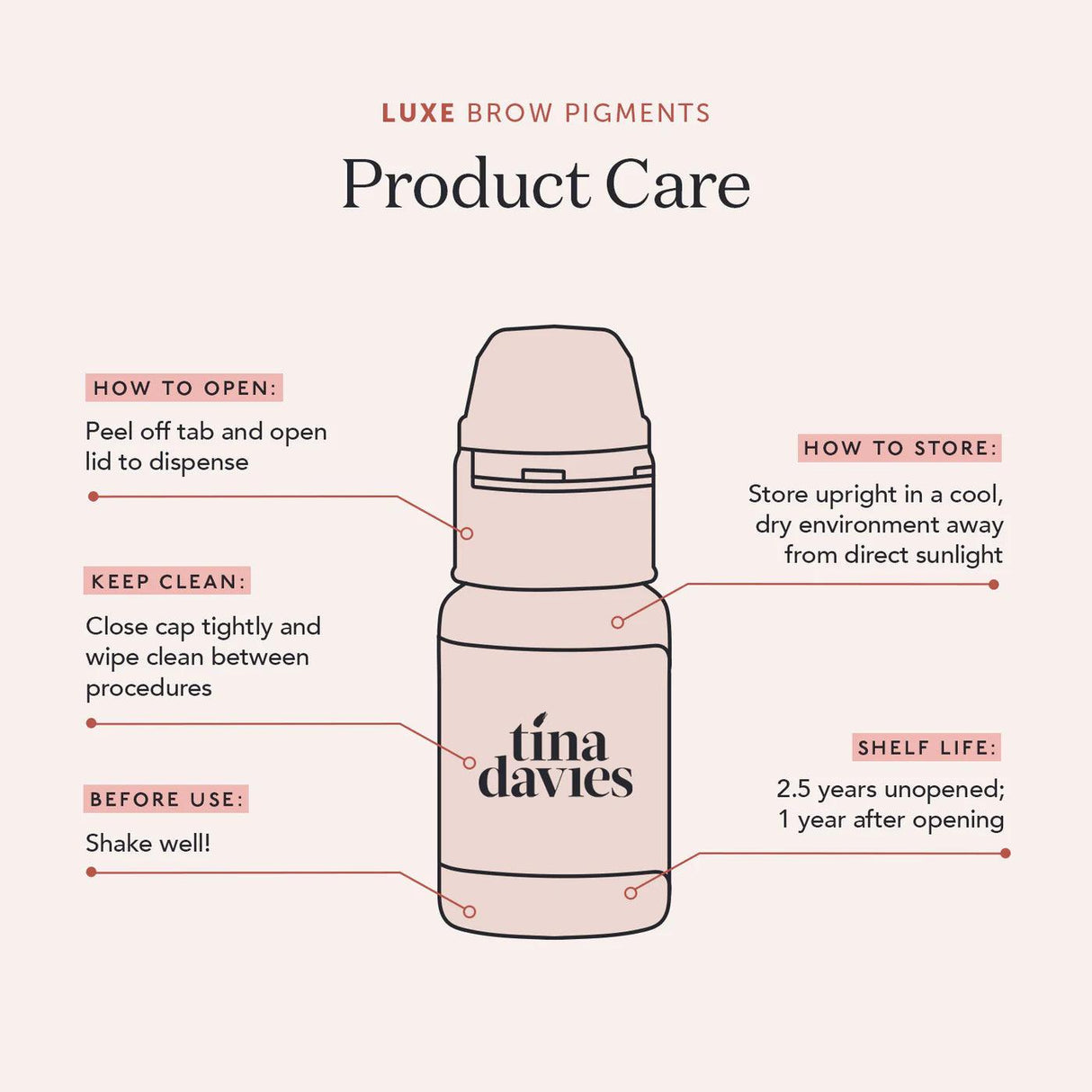 Tina Davies LUXE Ash Brown Pigments 15ml - BVShop