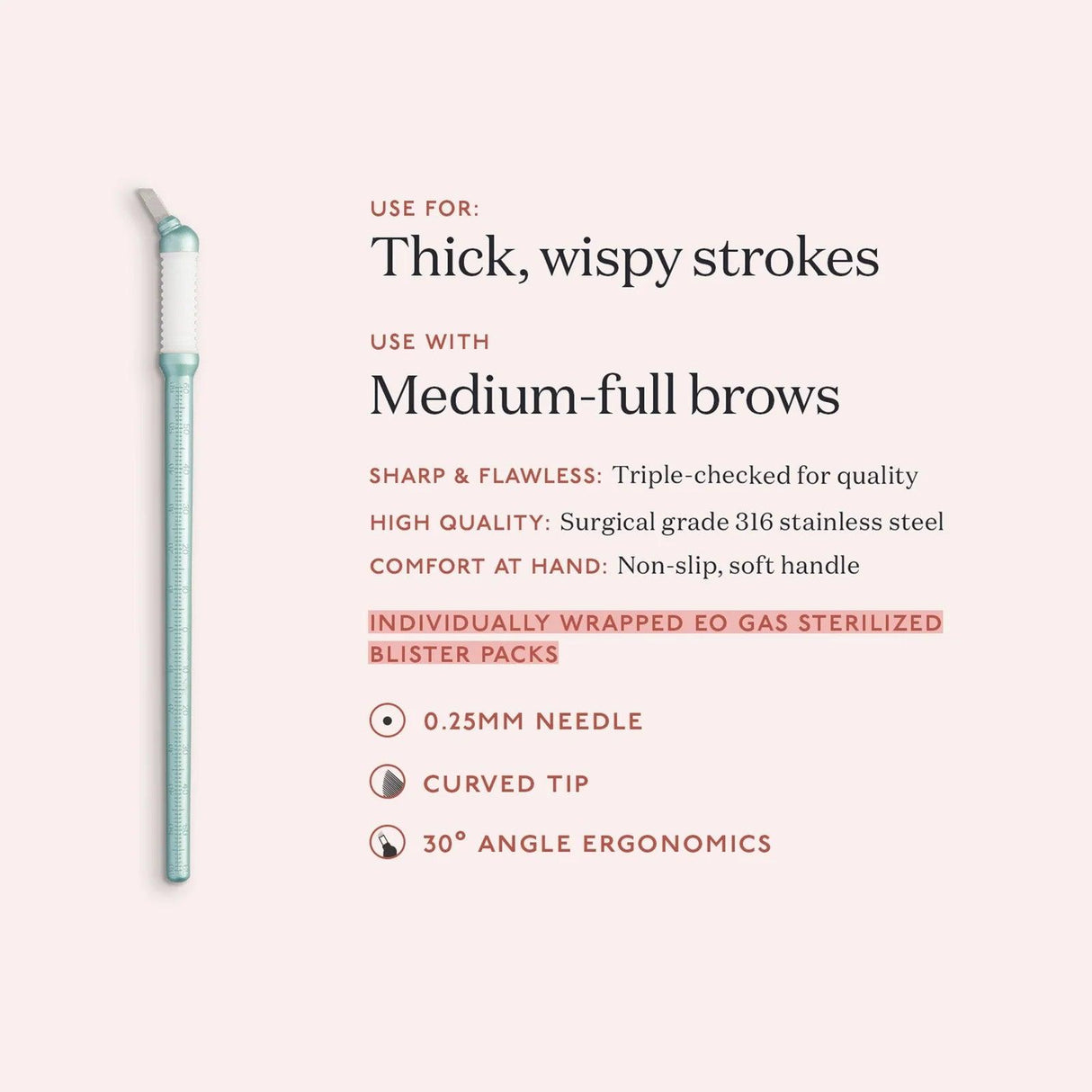 Tina Davies Microblading Pen 14 Curved 10pcs - BVShop