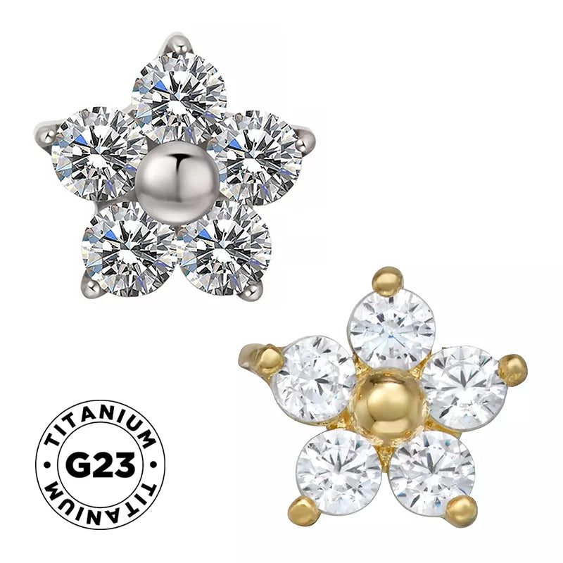 Titanium Ring Flower