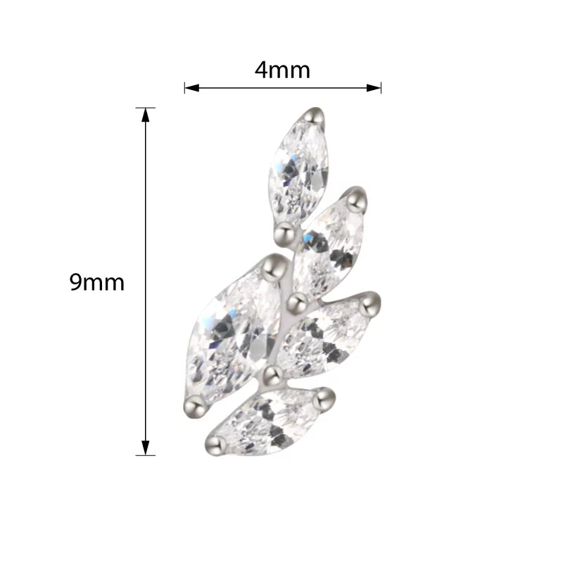 Titanium Ring Wheatear Shape