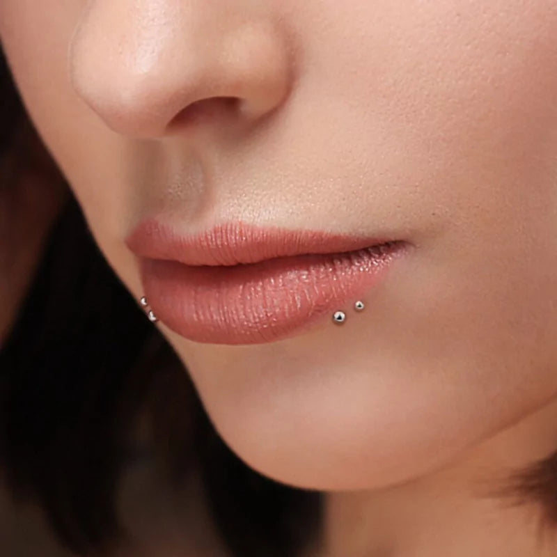 Titanium Threadless Ball Top With Labret