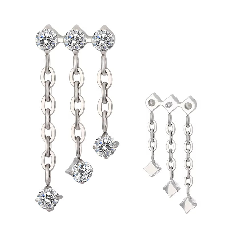 Titanium Triple Ring Chian Dongle