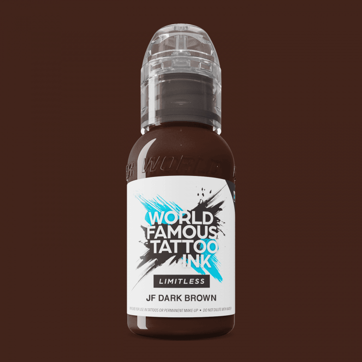 World Famous Limitless Tattoo Ink JF Dark Brown 30ml - BVShop
