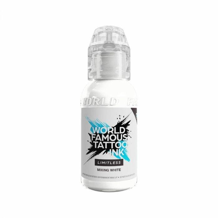 World Famous Limitless Tattoo Ink Mixing White 30ml - BVShop