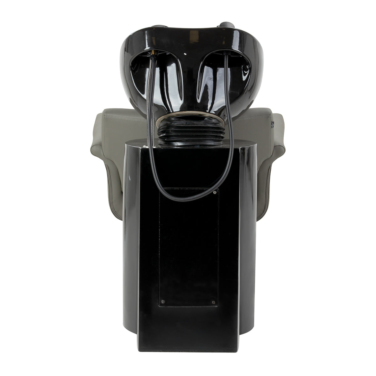 Gabbiano Lucca grey hairdressing wash unit with sink and chair for salon hair treatments