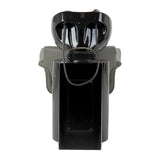 Gabbiano Lucca grey hairdressing wash unit with sink and chair for salon hair treatments