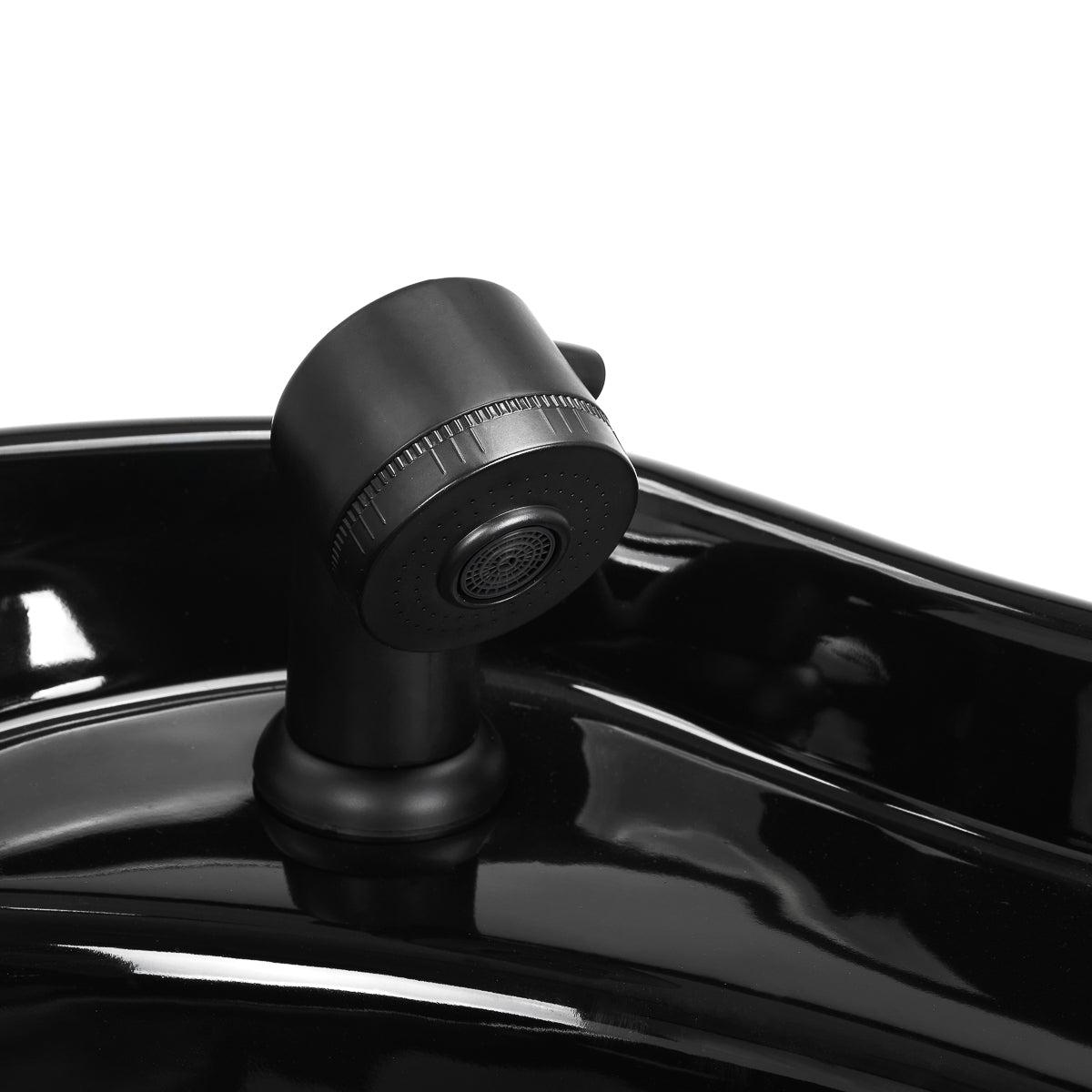Gabbiano Lucca grey hairdressing wash unit with basin and chair, designed for professional salon use.