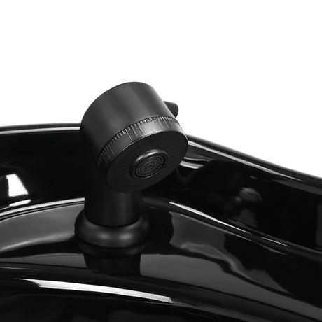 Gabbiano Lucca grey hairdressing wash unit with basin and chair, designed for professional salon use.