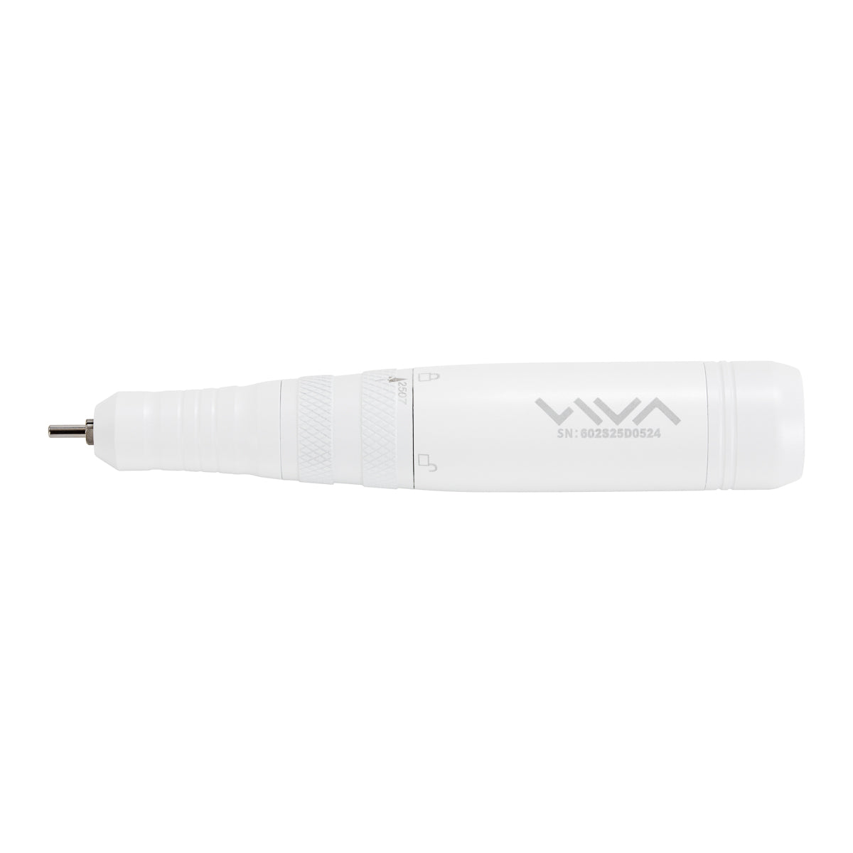 White VIVA 602 S nail drill with ergonomic design and adjustable speed for professional manicure and pedicure use.