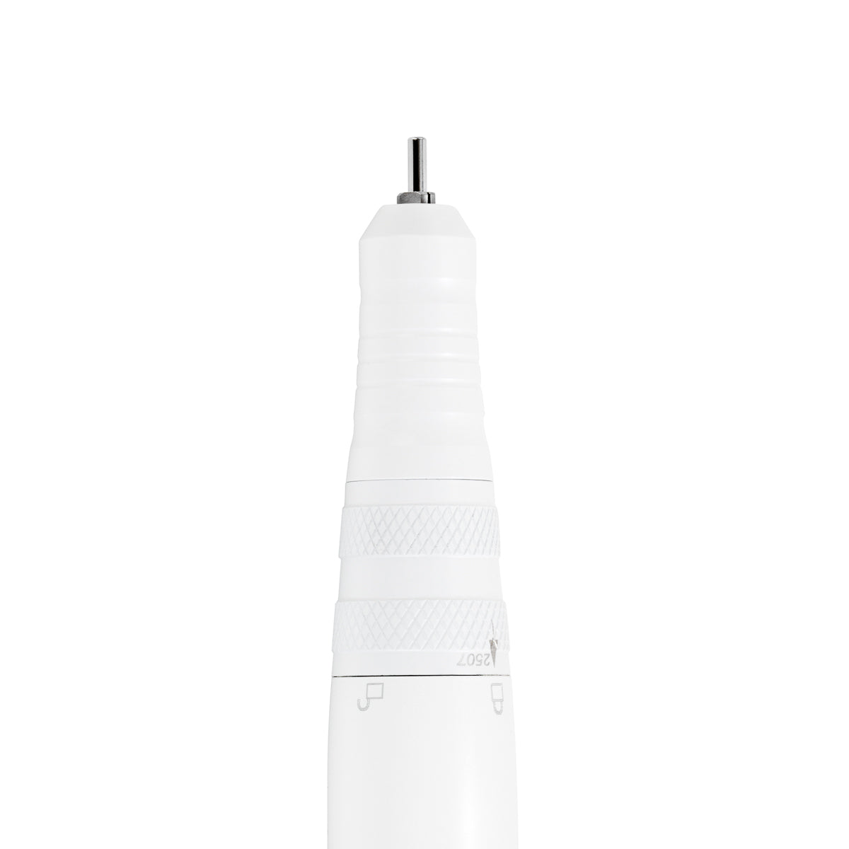 VIVA 602 S white nail drill with adjustable handpiece and control buttons for professional manicures and pedicures.