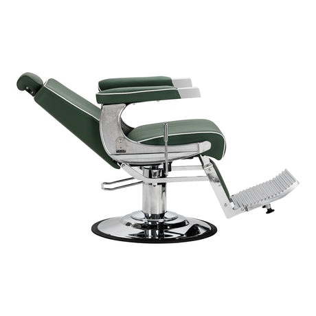 Gabbiano Visionerio barber chair green chrome frame - BVShop