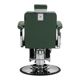 Gabbiano Visionerio barber chair green chrome frame - BVShop