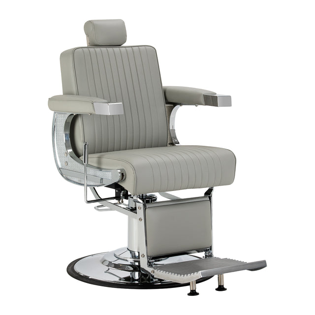 Gabbiano Visionerio barber chair grey chrome frame - BVShop