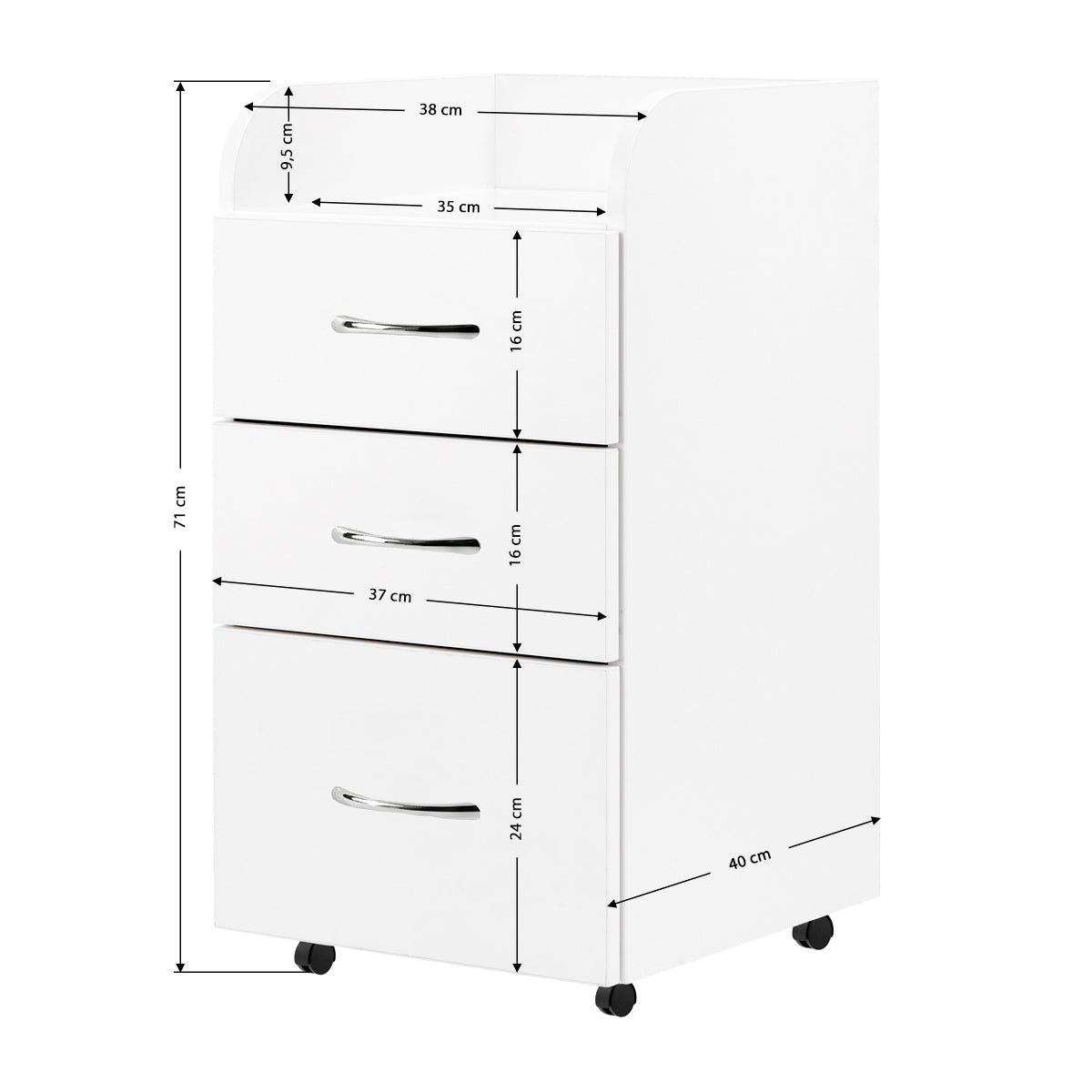 White cabinet combo for beauty salon furniture by ACTIVESHOP, featuring multiple storage compartments and sleek design.