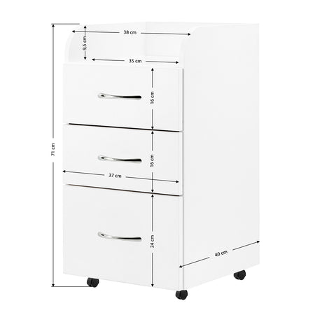 White cabinet combo for beauty salon furniture by ACTIVESHOP, featuring multiple storage compartments and sleek design.