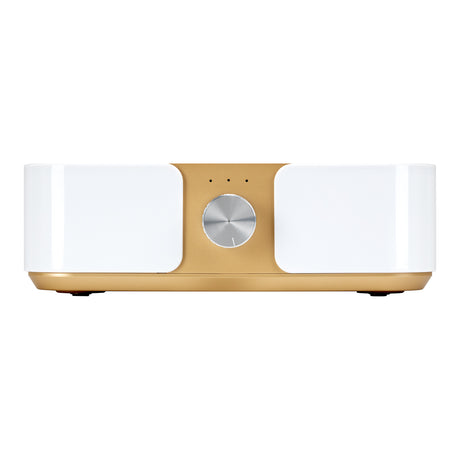 MOMO Dust Absorber P30 60W in white and gold finish, featuring sleek design and adjustable nozzle for effective dust removal.