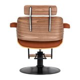 Gabbiano Florencja hairdresser chair with black base and footrest