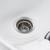 Chrome fittings and shower head on Gabbiano Florencja wash unit