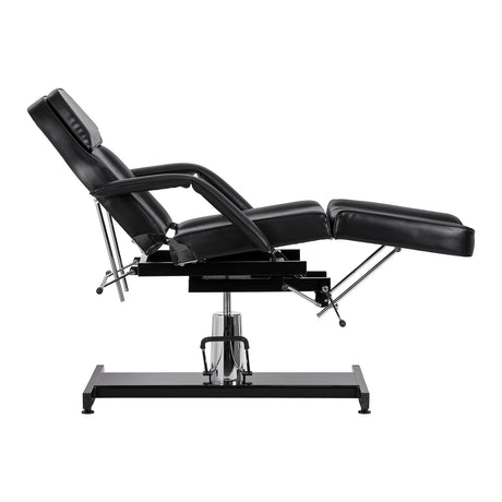Sillon hydraulic salon chair with removable armrests in black