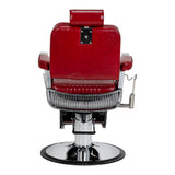 Professional Gabbiano red barber chair for barbershop