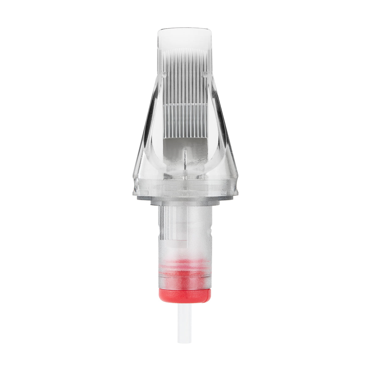 Set of 10 EL CARTEL V2 0.35mm 27RM ShortTaper tattoo cartridge needles displayed in a close-up image.
