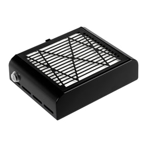 MOMO J-23 cassette nail dust collector in black for manicure desks