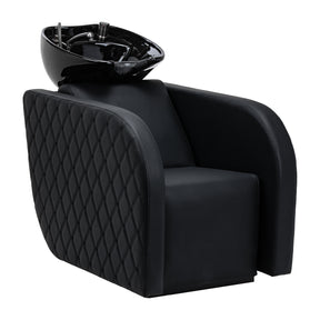 Gabbiano Ines Electric Hairdressing Wash Unit With Massage – Black · Overall view