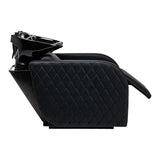 Gabbiano Ines Electric Hairdressing Wash Unit With Massage – Black · Footrest adjustment position