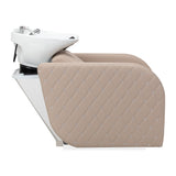 Gabbiano Ines Electric Hairdressing Wash Unit With Massage – Beige · Side view