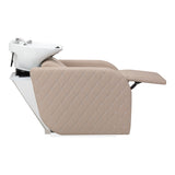 Gabbiano Ines Electric Hairdressing Wash Unit With Massage – Beige · Footrest adjustment position