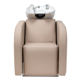 Gabbiano Ines Electric Hairdressing Wash Unit With Massage – Beige · Front view