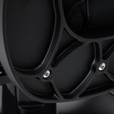 Gabbiano Continental Barber Chair With Massage – Black · Backrest detail