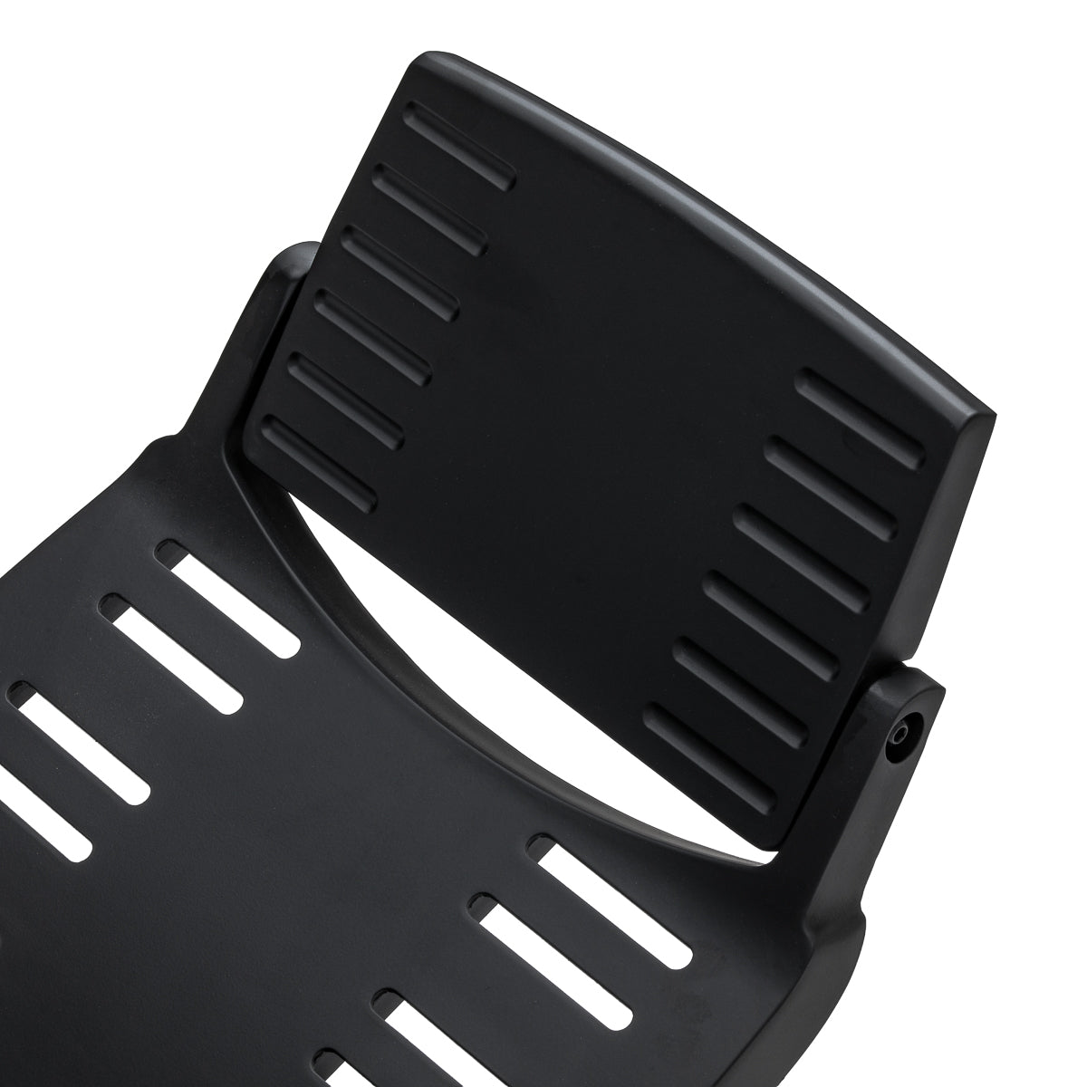 Gabbiano Francesco Barber Chair With Massage – Black, Black Base · Footrest detail