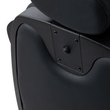 Gabbiano Francesco Barber Chair With Massage – Black, Black Base · Rear panel detail