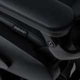 Gabbiano Francesco Barber Chair With Massage – Black, Black Base · Seat detail