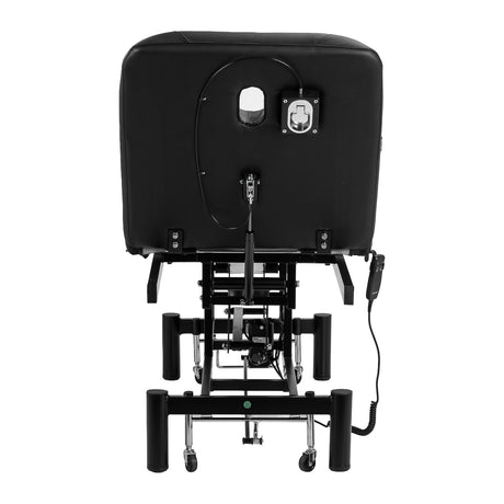 Professional black massage table Azzurro 684A for spa rooms