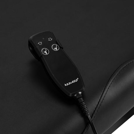 Azzurro 684A electric massage table side view in black