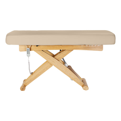 Sillon Siesta Electric SPA Lounger – Beige, Light Brown Base · Side view