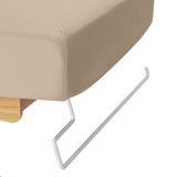 Sillon Siesta Electric SPA Lounger – Beige, Light Brown Base · Towel holder