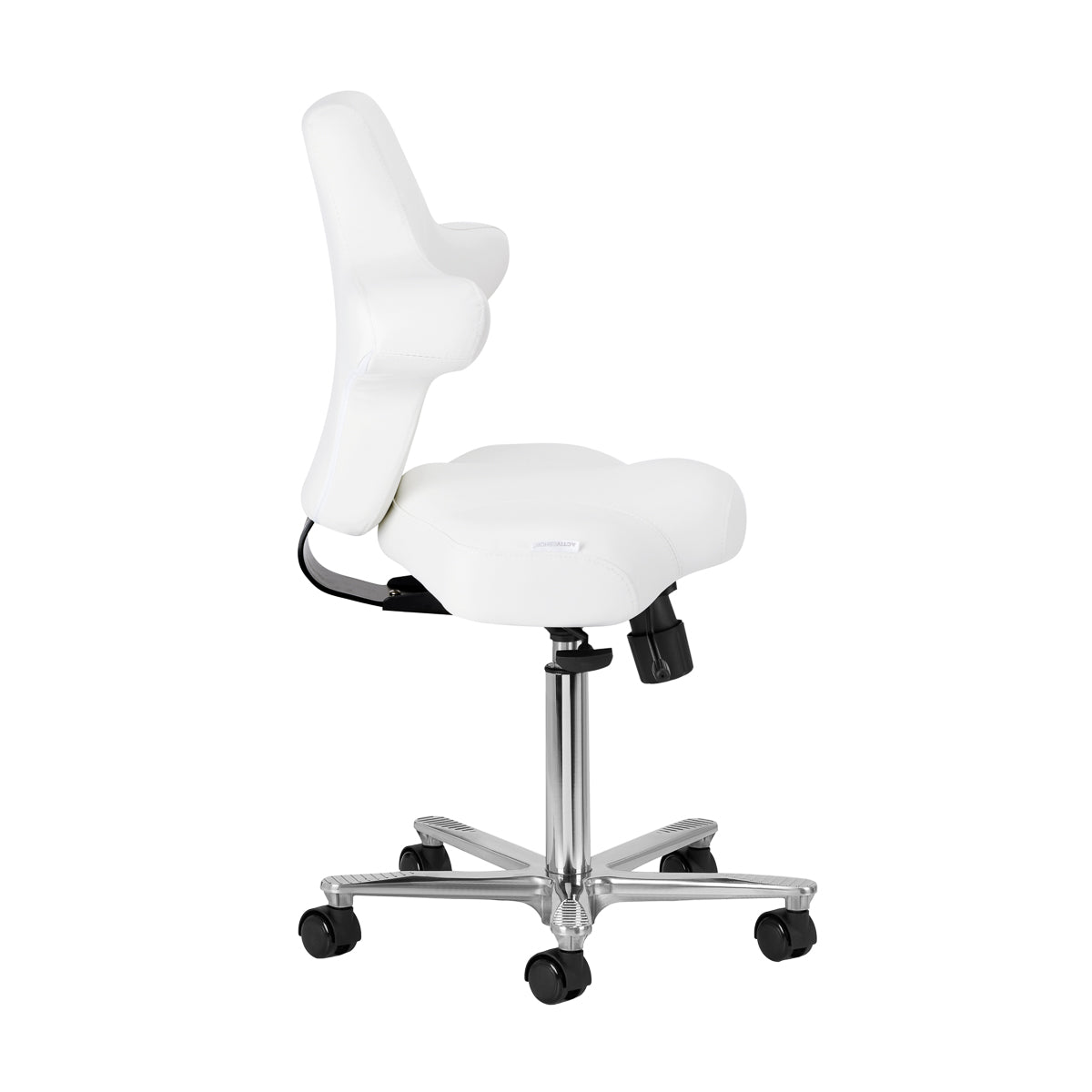 Azzurro Special 152 Salon Operator Chair – Snow-White · Side view