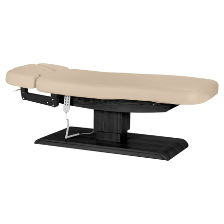Sillon Relax Electric SPA Lounger – Beige, Black Base · Overall view