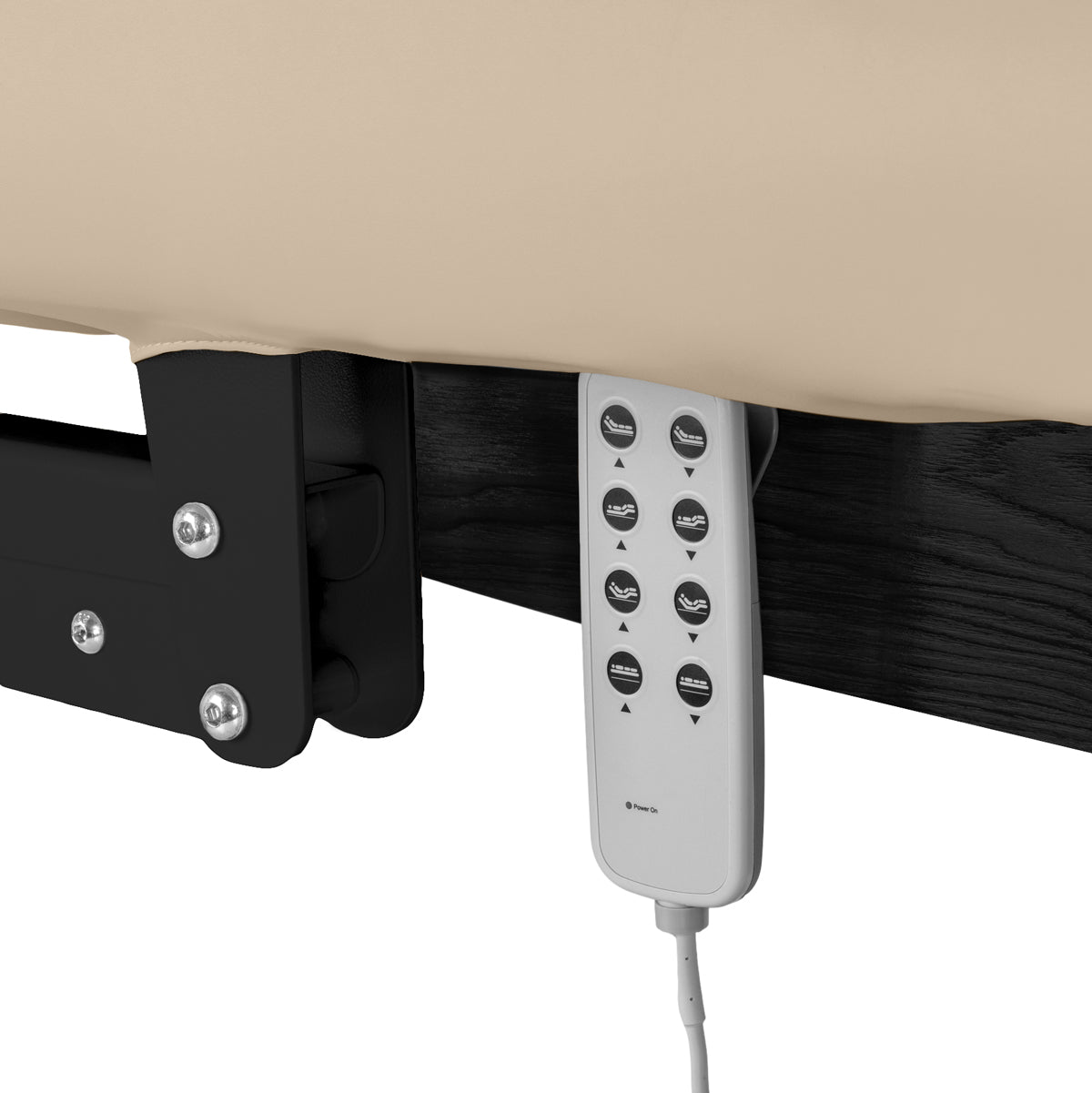Sillon Relax Electric SPA Lounger – Beige, Black Base · Remote control