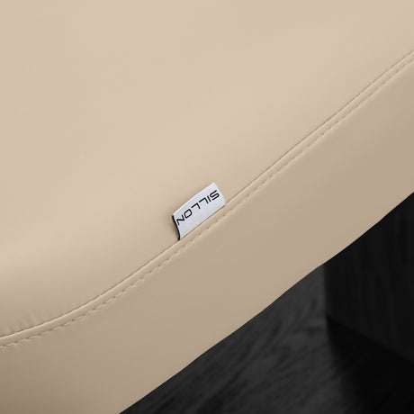 Sillon Relax Electric SPA Lounger – Beige, Black Base · Removable cover detail