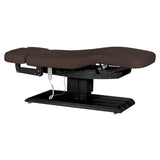 Sillon Relax Electric SPA Lounger – Dark Brown, Black Base · Overall view