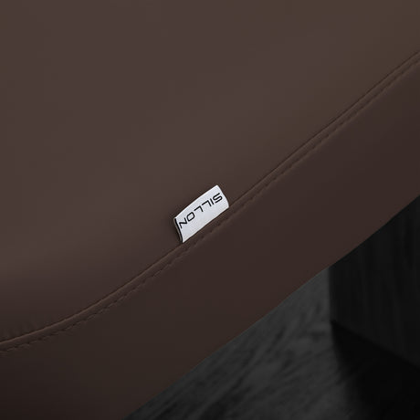 Sillon Relax Electric SPA Lounger – Dark Brown, Black Base · Removable cover detail